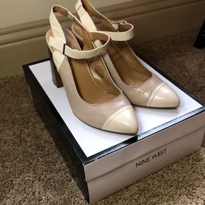 Nine West taupe heels